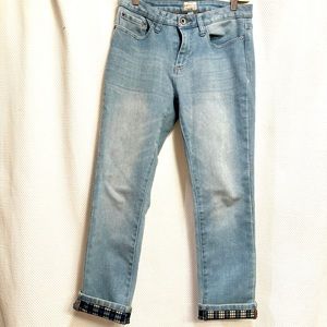 Weatherproof Vintage flannel lined blue jeans W6 L30
